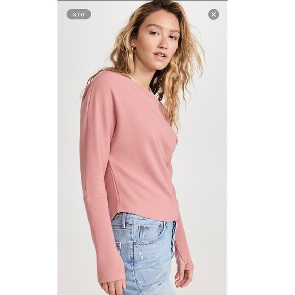 NWT Free People We The Free Fuji Thermal Top in Rose Sz XS - Picture 8 of 11